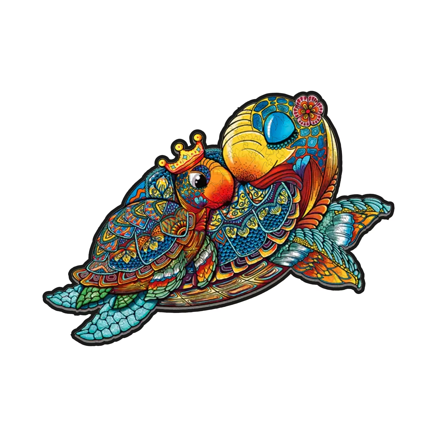 Пазл деревянный Семья черепах А1 (1163-16)