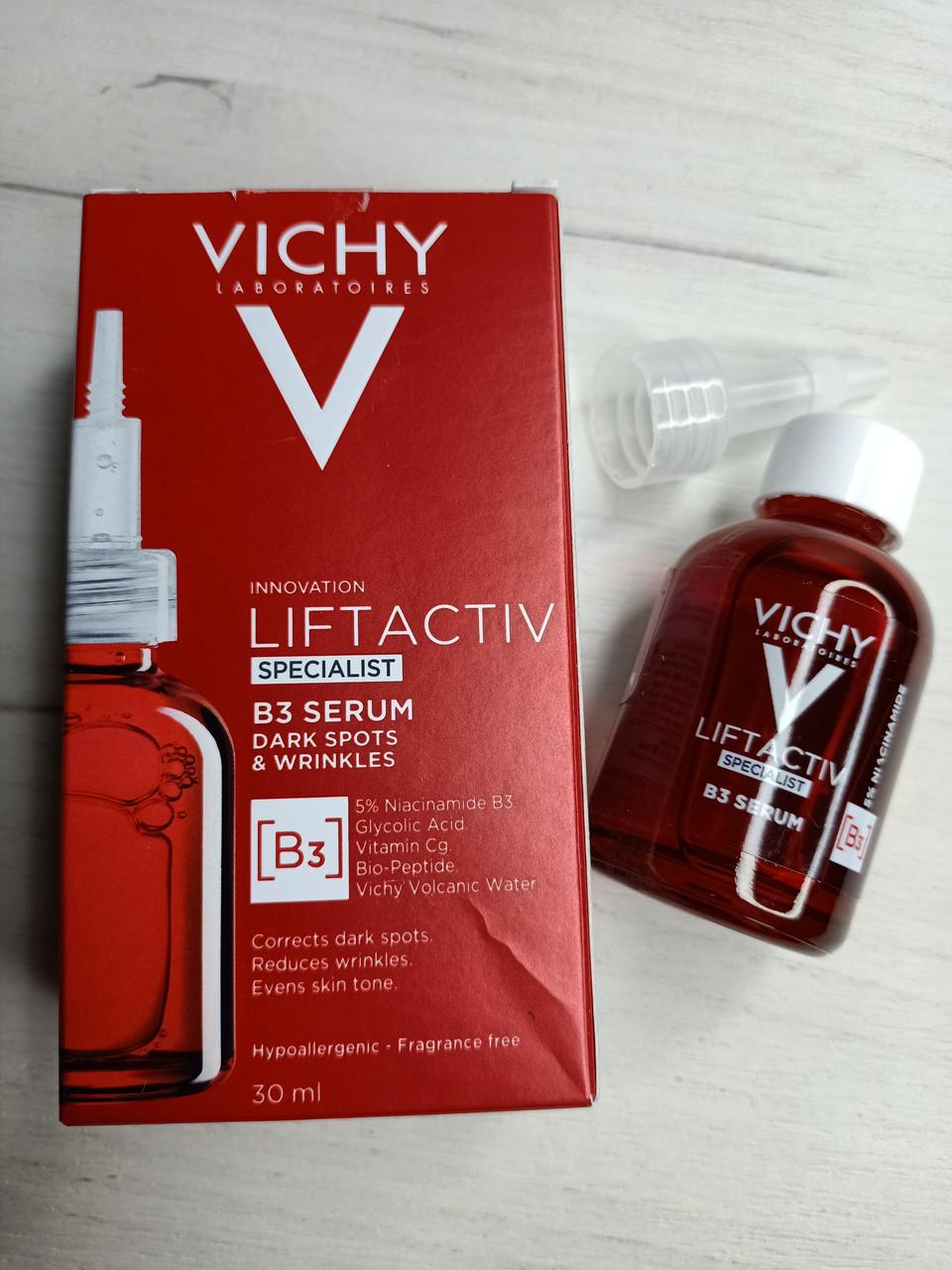 Сироватка проти пігментних плям та зморшок шкіри обличчя Vichy Liftactiv Secialist B3 Serum (1767015894) - фото 4 Сироватка проти пігментних плям та зморшок шкіри обличчя Vichy Liftactiv Secialist B3 Serum (1767015894) - фото 4