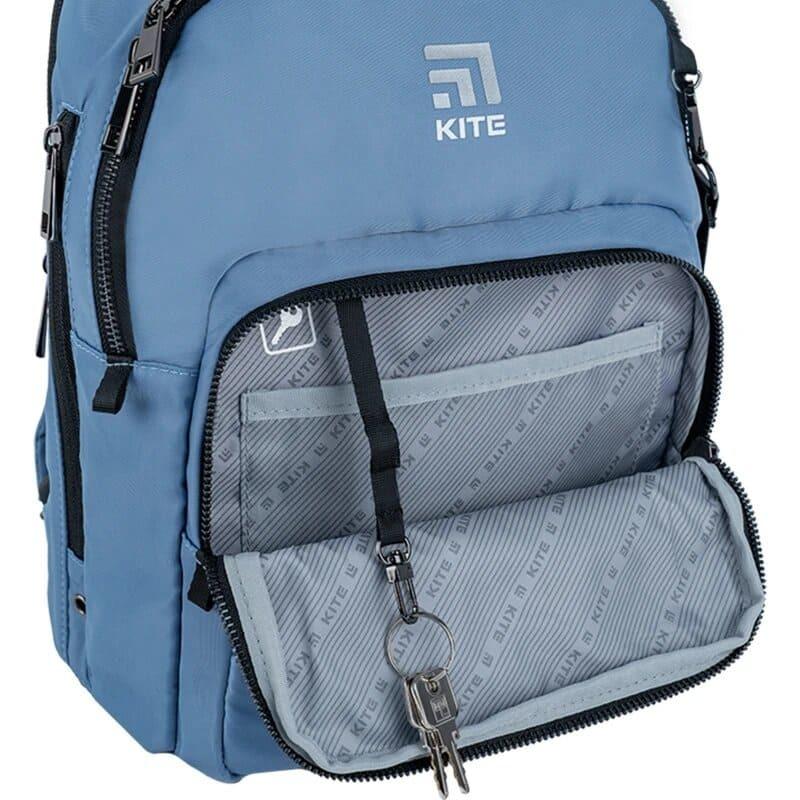 Школьный рюкзак подростковый KITE Education teens 2589S-4 9 л Голубой (K24-2589S-4) - фото 12