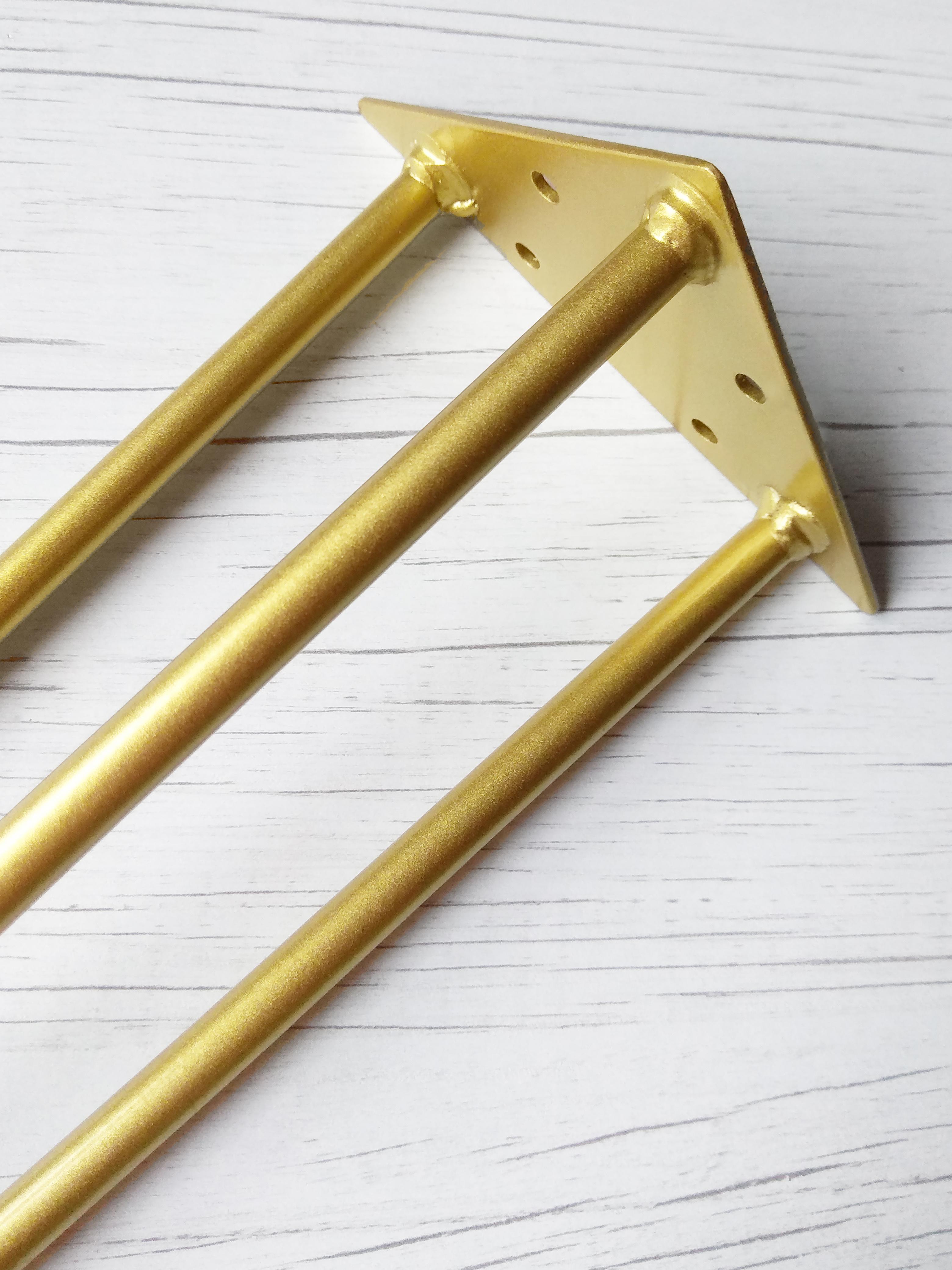 Ножка-шпилька для стола из металла 730 мм Золотой (1113) - фото 3 Ножка-шпилька для стола из металла 730 мм Золотой (1113) - фото 3