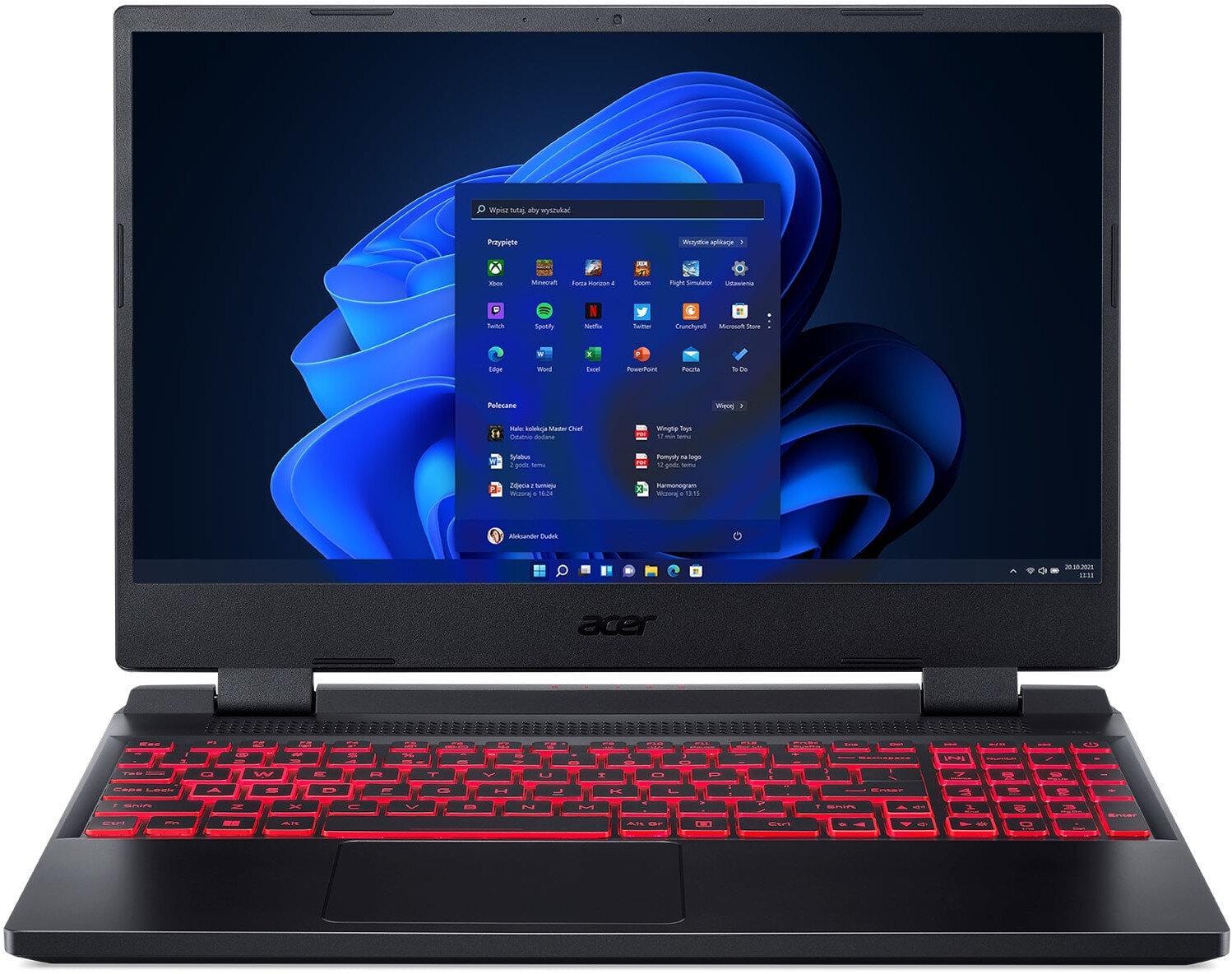 Ноутбук Acer Nitro 5 AN515-58 15,6" IPS 165Hz i7-12700H RAM 1TB SSD GeForce RTX3050Ti Windows 11 Home 16 Gb (NHQFLEP00E)