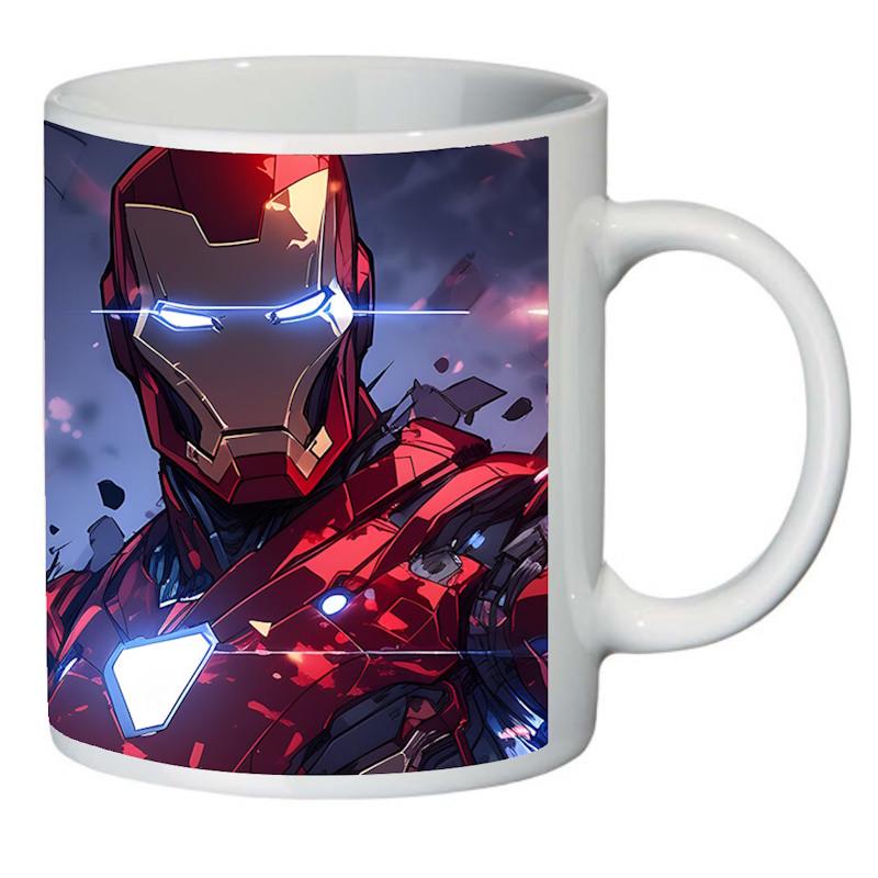 Чашка с принтом Железный человек 001 (2404220270)