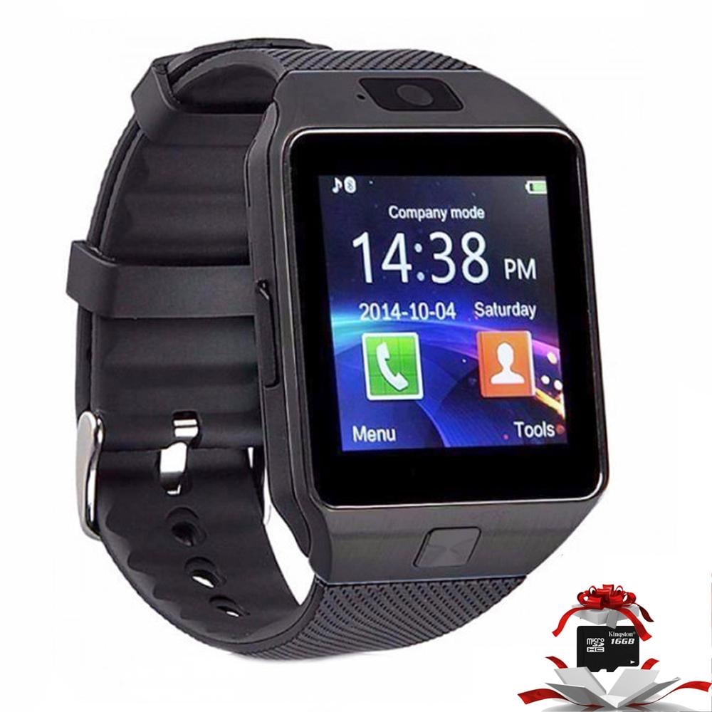 Смарт-часы Uwatch Smart Watch DZ09 с картой памяти 16 Гб Черный - фото 5