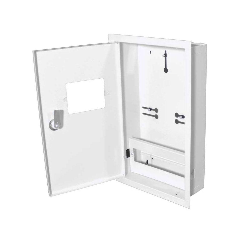 Корпус під 3-ф лічильник E.NEXT ЯУР-3В-12 ек. 12 модулів IP31 вбудований металевий 255х425х145 мм (ЯУР-3В-12 ек.)