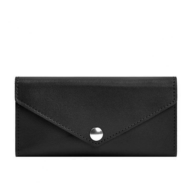 Клатч кожаный на кнопке BlankNote 5.0 краст Черный (A-028640) Клатч кожаный на кнопке BlankNote 5.0 краст Черный (A-028640)