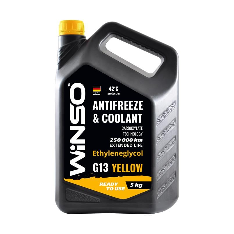 Антифриз WINSO Antifreeze & Coolant -42°C G13 5 кг Желтый (880930)