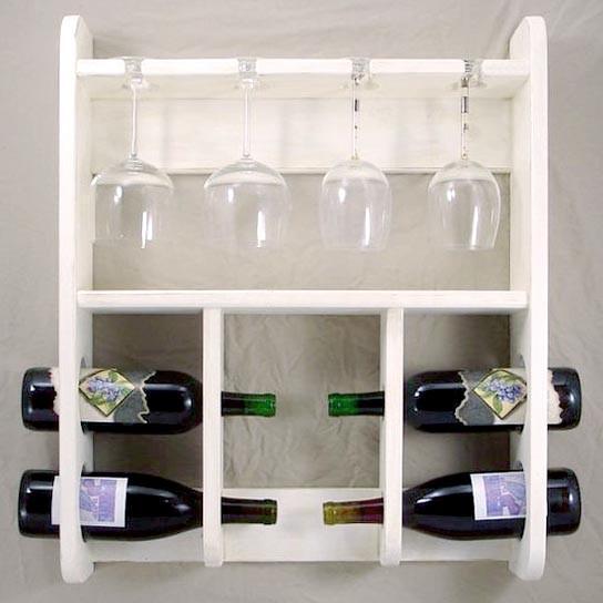 Полка для вина настенная из дерева Фурите Зефир (ПНК-016820)