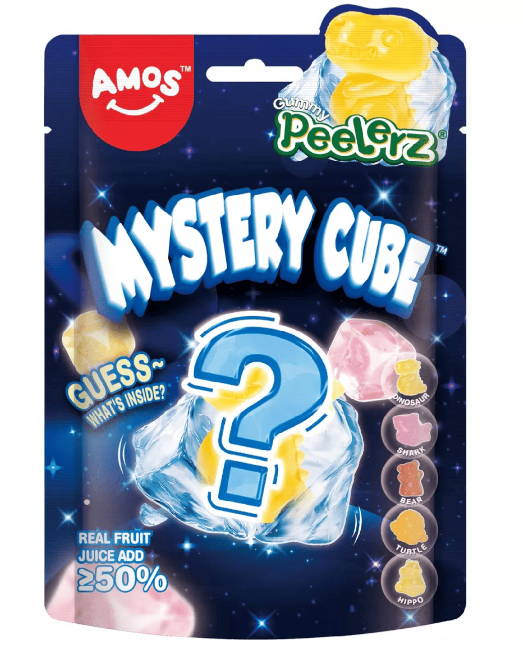 Конфеты желейные Amos Peelerz Mystery Cube 65 г (2976743582)