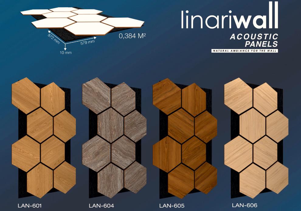 3D-панель акустическая LinariWall МДФ на фетровой основе (LAN-607) - фото 11
