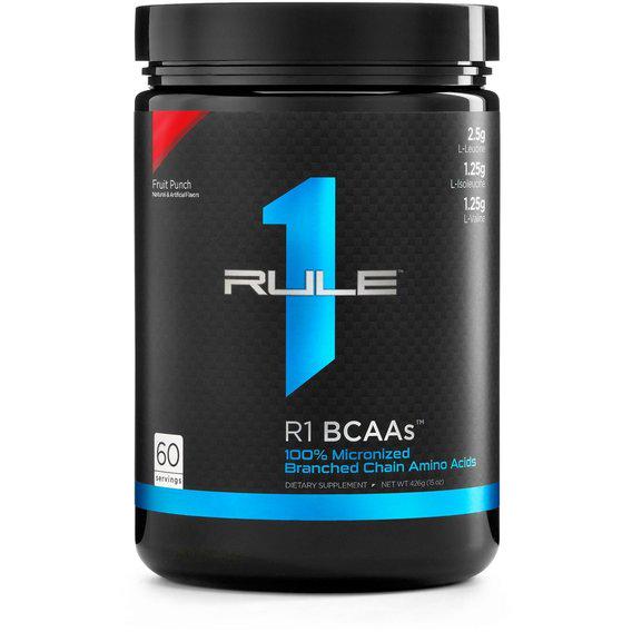 Амінокислота BCAA для спорту Rule One Proteins R1 BCAAs 444 г 60 порцій Fruit Punch