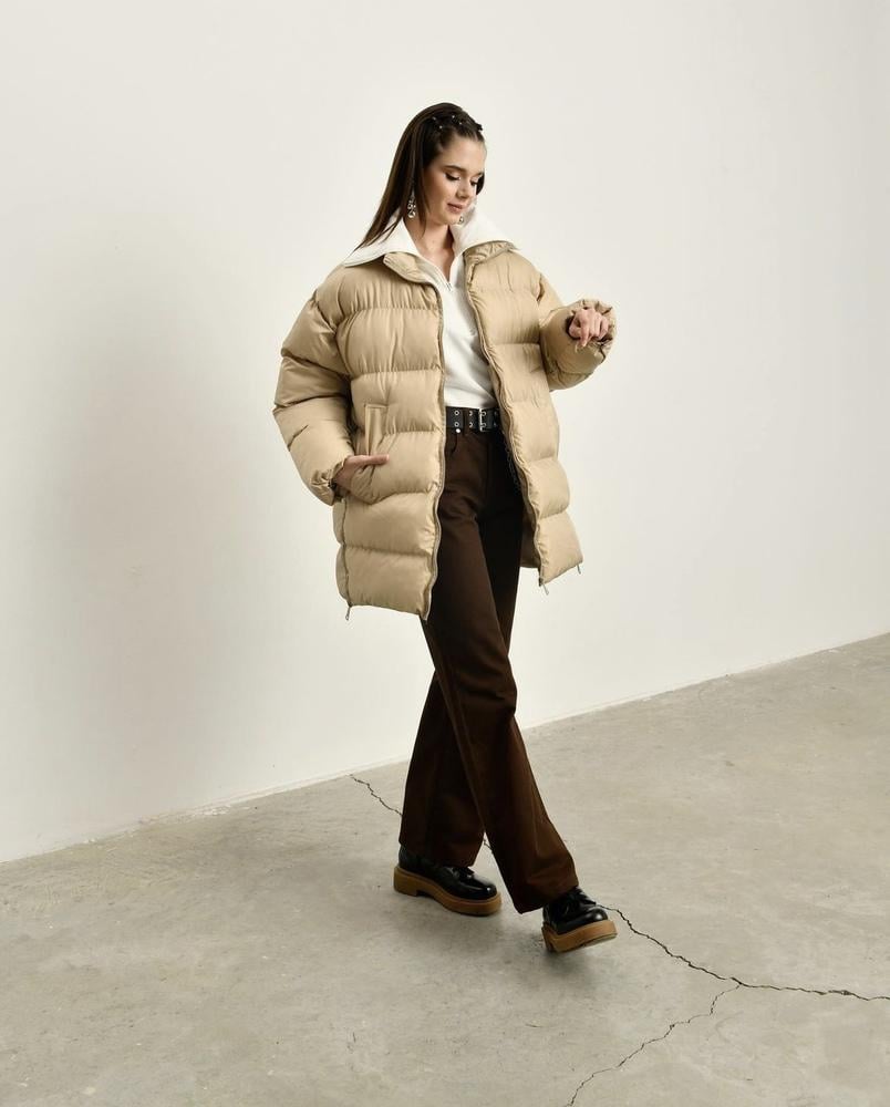 Куртка Veto Jeans SL602x65 женская L Бежевый (187300-2) - фото 5 Куртка Veto Jeans SL602x65 женская L Бежевый (187300-2) - фото 5