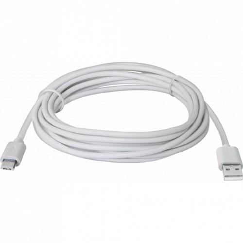 Кабель USB AM to micro BM 08-10BH 3 м Белый (87468)