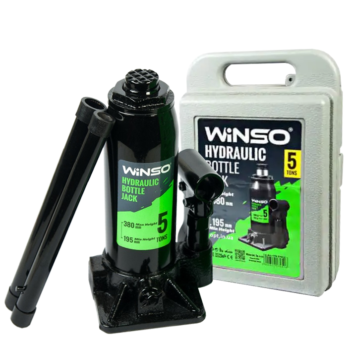 Домкрат гидравлический WINSO 5,0 т 195-380 мм (170510)