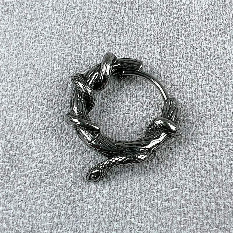 Сережки-кільця змія 1 шт. (2896718437)