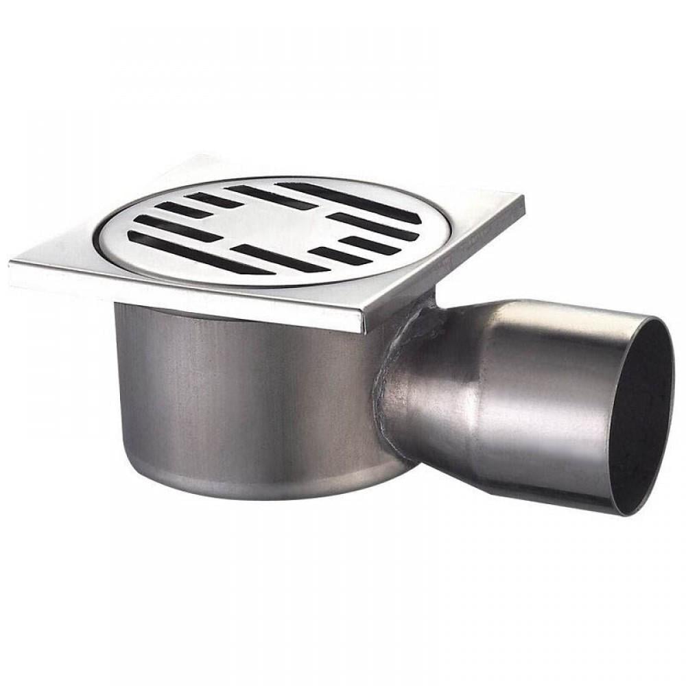Трап для душу MIXXUS Drain-02-10х10-90 бічний з нержавіючої сталі