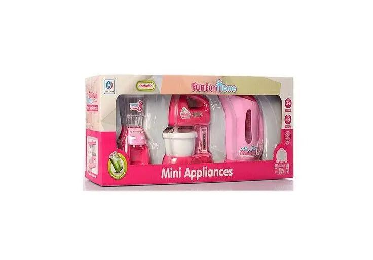 Детская игрушечная бытовая техника Bambi со звуковыми и световыми эффектами чайник/кулер/миксер (YH358-2)