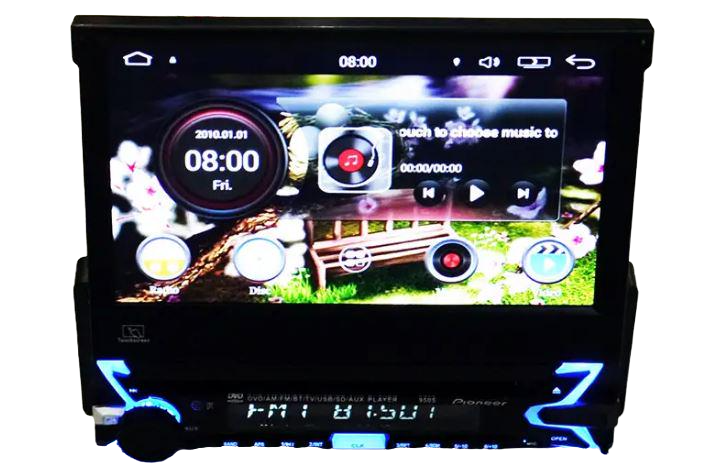 Автомагнитола 1DIN 9505 GPS/WiFi/4 Ядра/Android (17525)