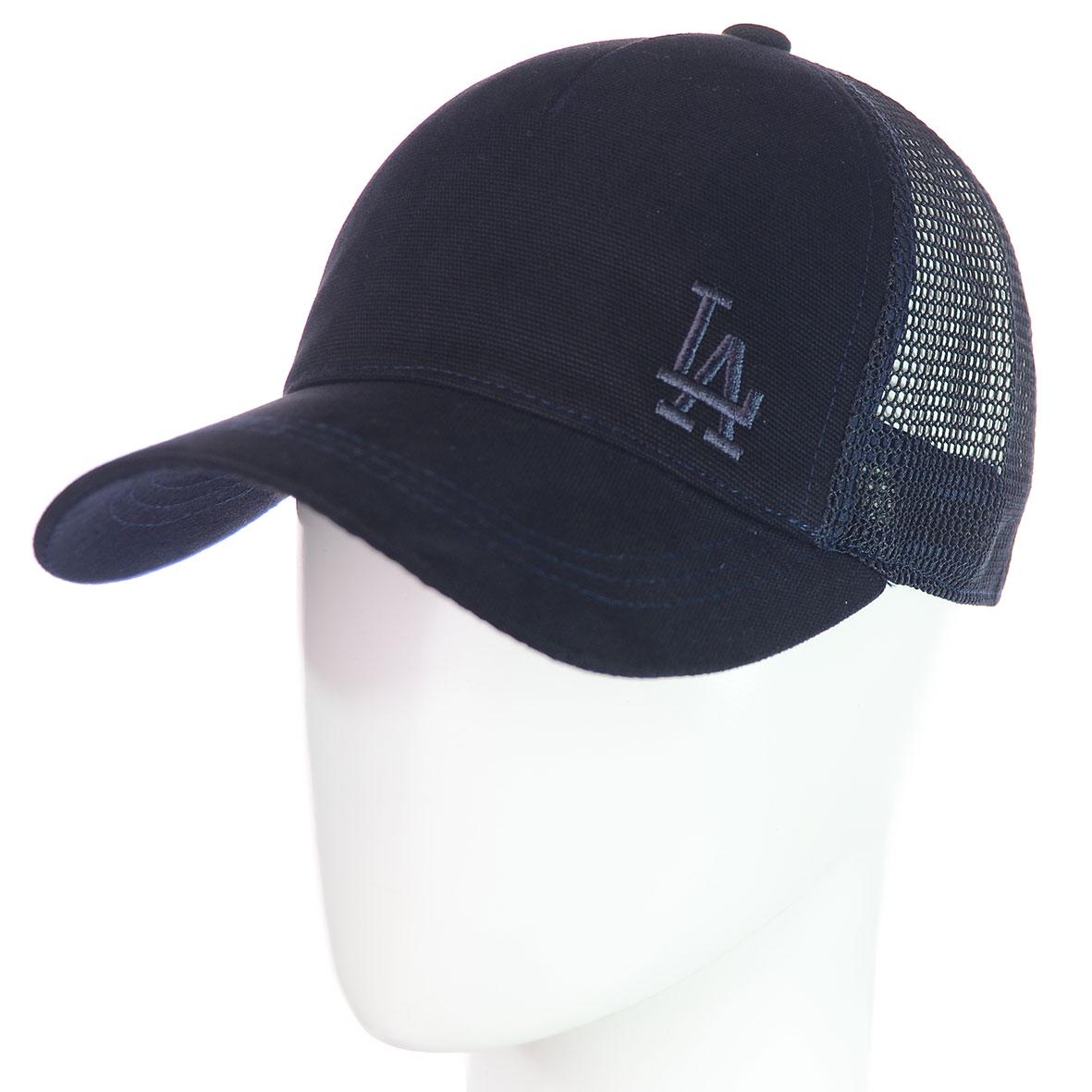 Бейсболка Los Angeles BTH20894 летняя с сеткой unisex р. 56-58 Темно-синий