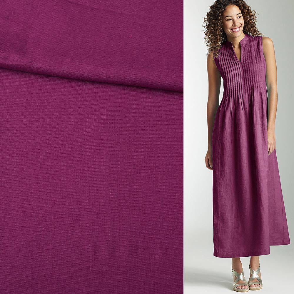 Тканина льон ширина 140 см Фіолетовий (12646.032) - фото 2