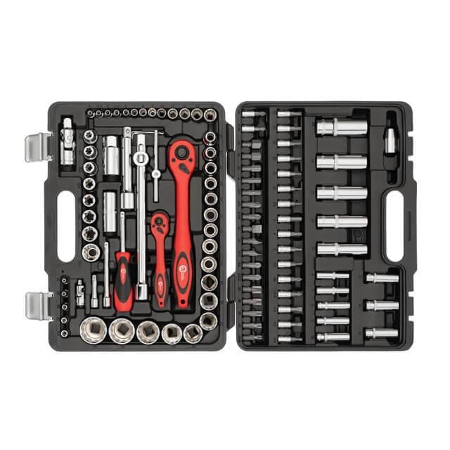 Набор инструментов Intertool ET-6109 c 12-гранными головками Cr-V 1/2" & 1/4" 108 ед. (8458485)