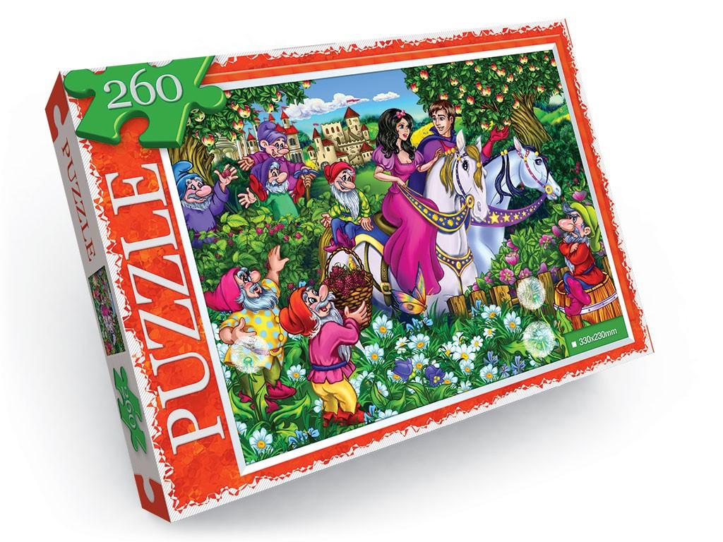 Пазлы детские Белоснежка и семь гномов 330х230 мм 260 эл. Пазлы детские Белоснежка и семь гномов 330х230 мм 260 эл.