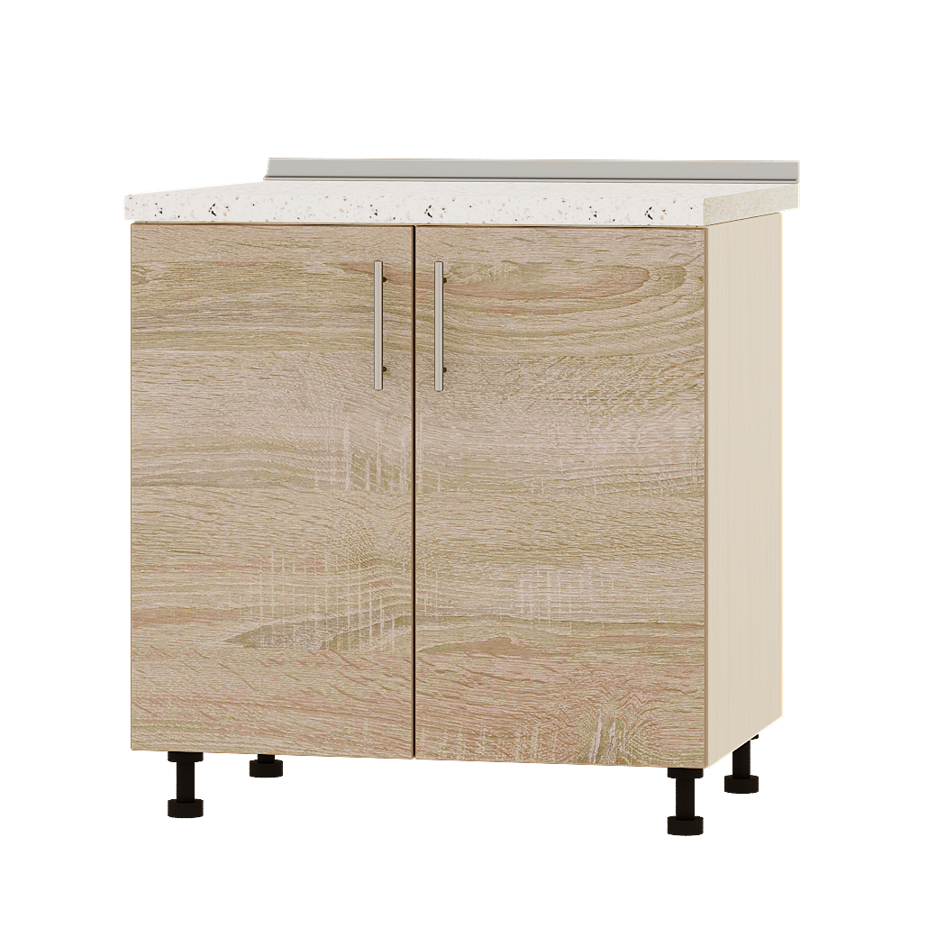 Шкаф нижний Эверест Оптима модуль под мойку Низ Н84-800 80х47х85 см Дуб Сонома/Дуб Молочный (04373)
