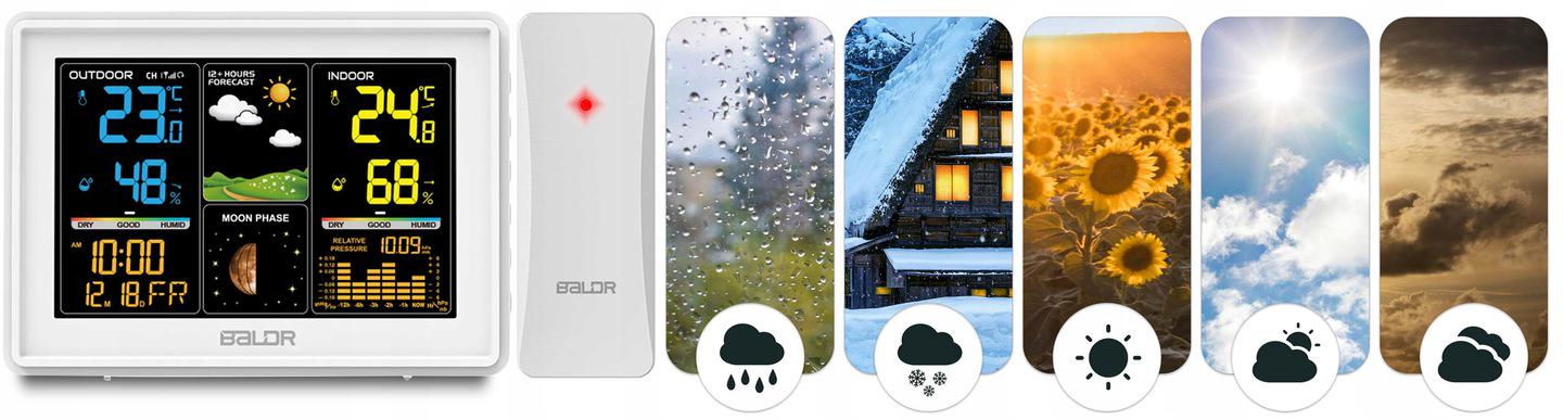 Метеостанція домашня Baldr BD-907 бездротова (390701) - фото 4