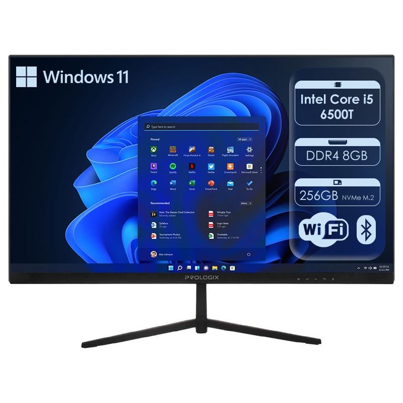 Моноблок неттоп PrologiX/HP EliteDesk 800 G3 s1151 Core i5-6500T/DDR4 8GB/SSD256GB M.2/Wi-Fi 24" (28953278)