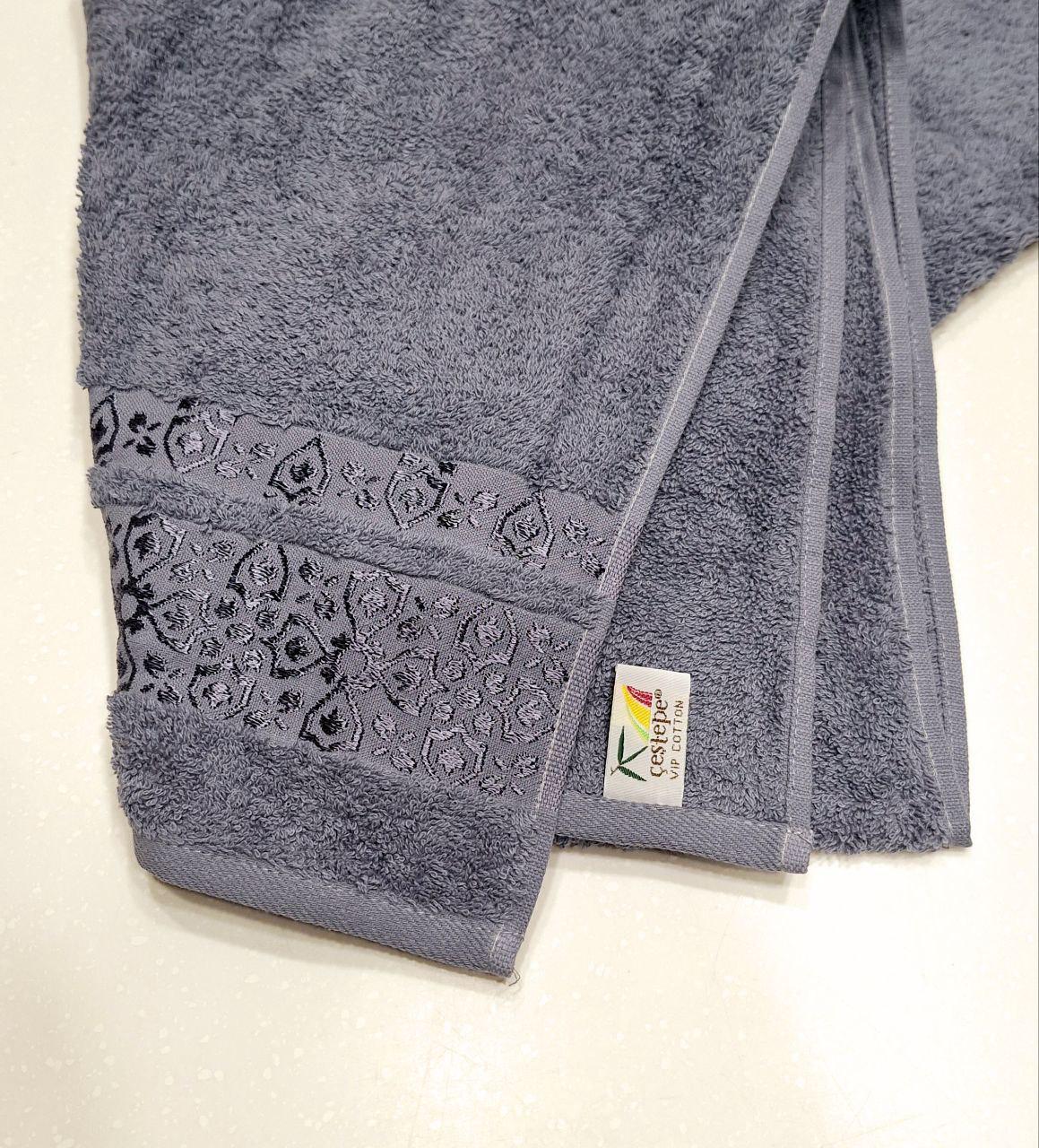 Полотенце банное махровое Cestepe VIP Cotton 70x140 см Джинсовый (1612) - фото 2 Полотенце банное махровое Cestepe VIP Cotton 70x140 см Джинсовый (1612) - фото 2