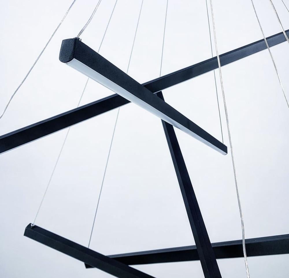 Люстра лінійна підвісна в стилі Модерн 80 см (D 2050) - фото 6