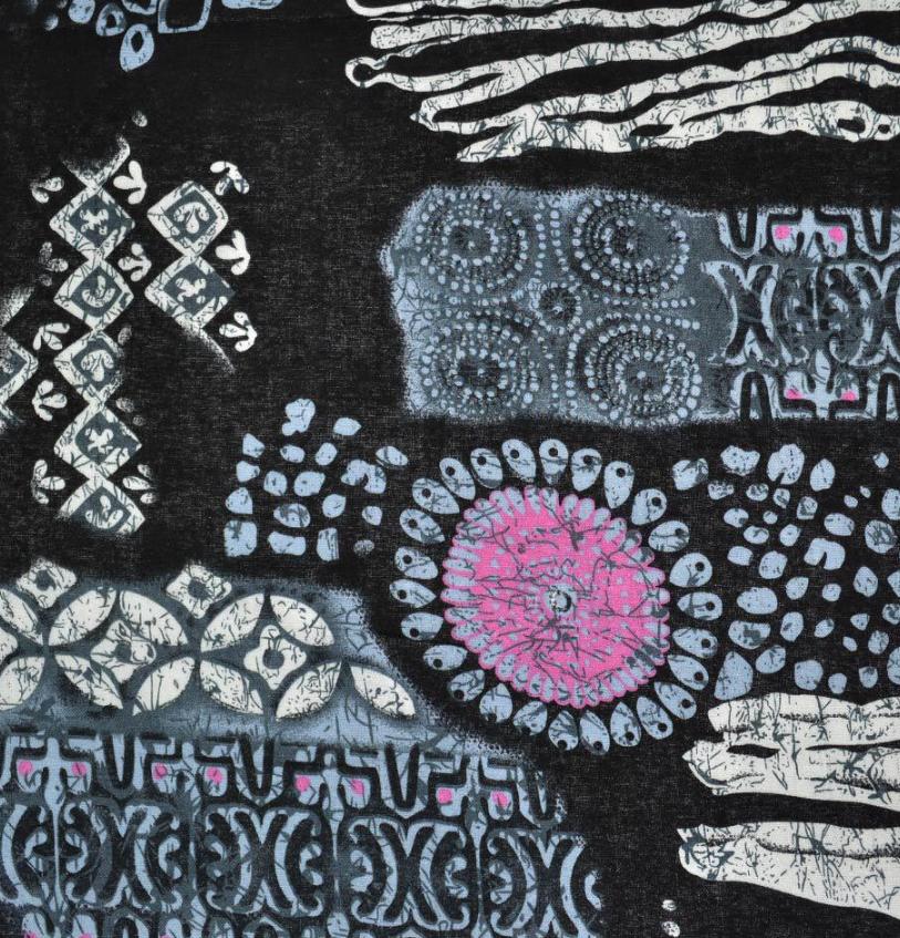 Тканина льон ширина 147 см Чорний (12623.004)