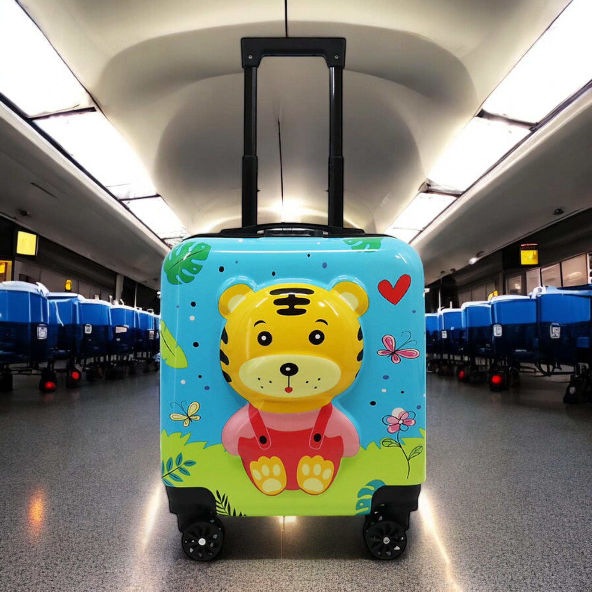 Валіза дитяча H&H Little Tiger ABS-пластик на 4 коліщатках з кодовим замком 35 л (S_D-1) - фото 2 Валіза дитяча H&H Little Tiger ABS-пластик на 4 коліщатках з кодовим замком 35 л (S_D-1) - фото 2