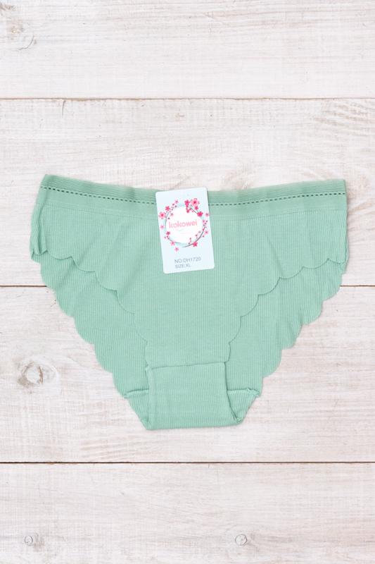 Трусики жіночі безшовні з фігурним краєм Носи Своє XL Зелений (13023)