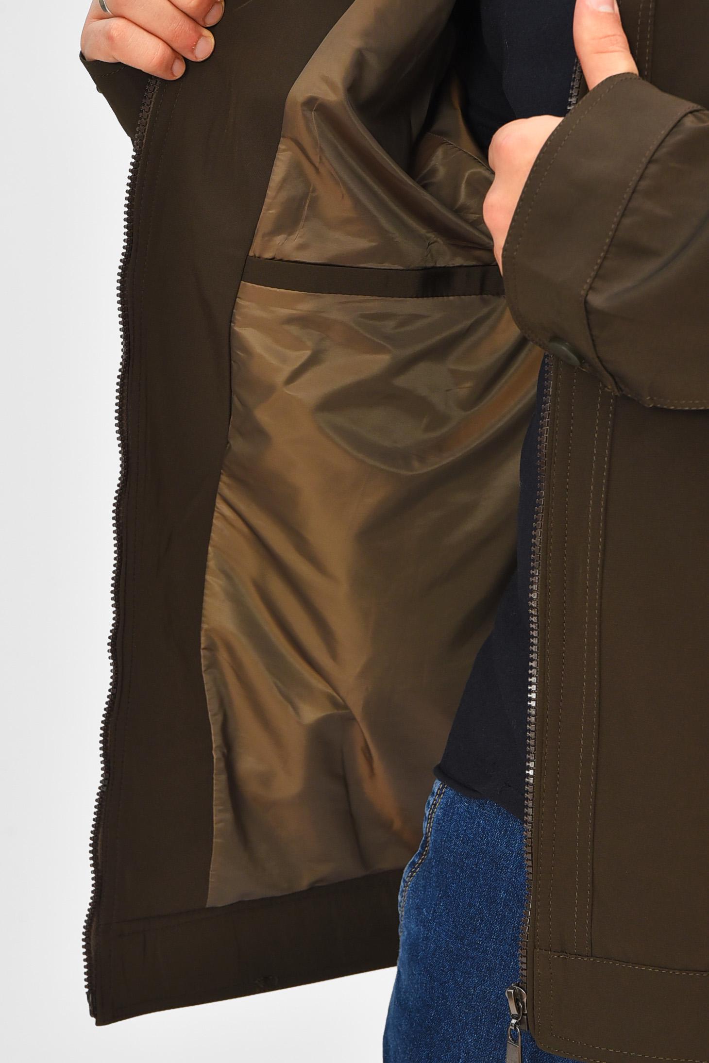 Куртка мужская демисезонная полубатальная 4XL Хаки (207055) - фото 4 Куртка мужская демисезонная полубатальная 4XL Хаки (207055) - фото 4