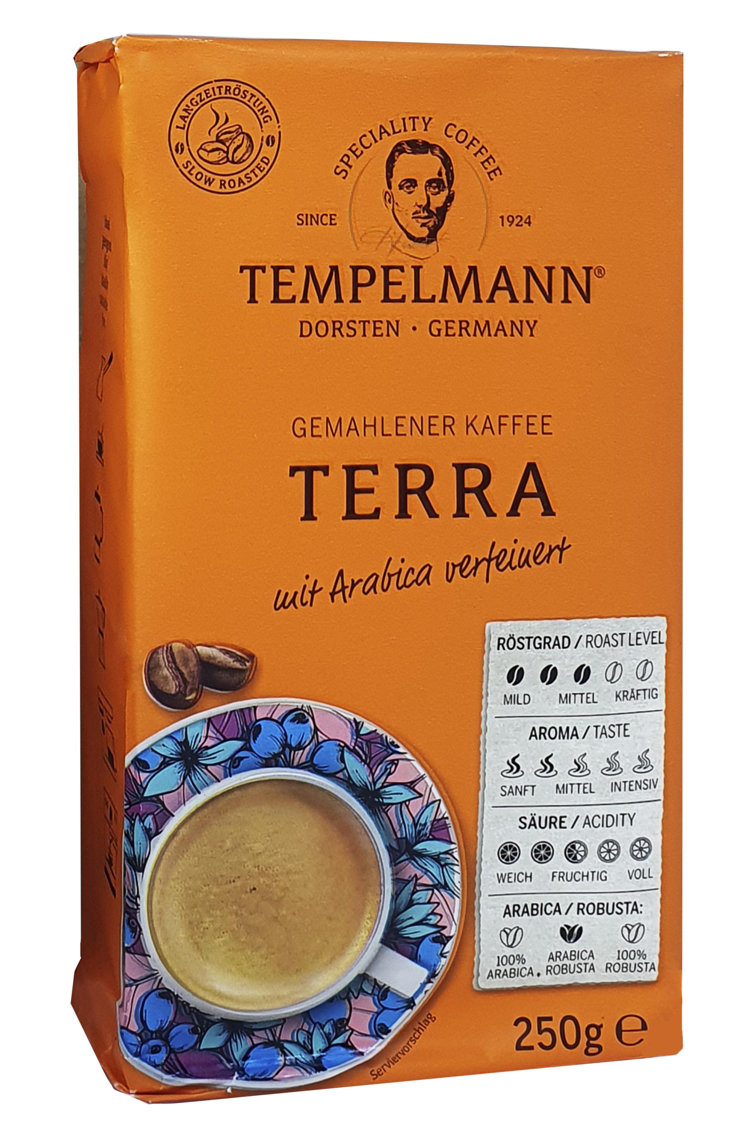 Кава Tempelmann Terra мелена 250 г (57246)