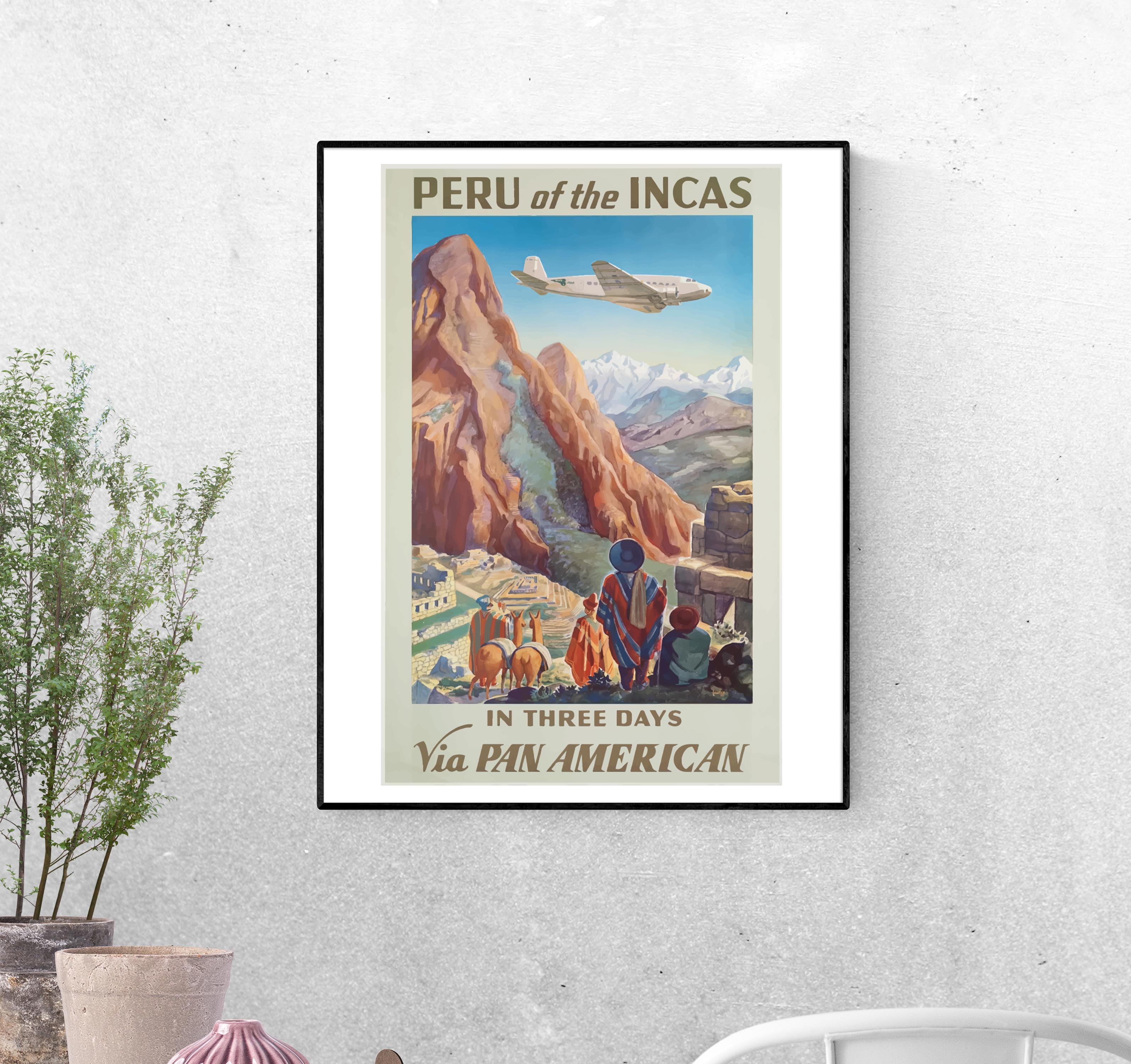 Тревел-постер Перу инков формат А-4