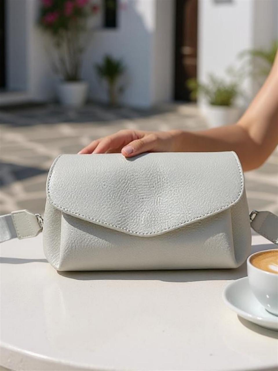 Сумка кросс-боди женская из экокожи под клапаном на магните 24х14 см (2683574763) - фото 7