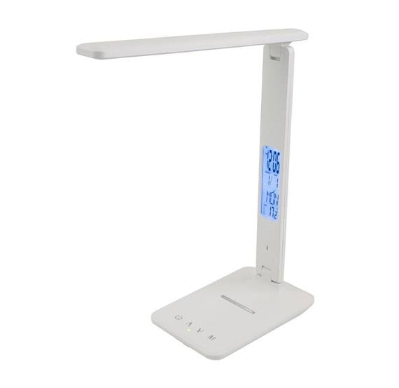 Настільна лампа LED TX26C0 з бездротовою зарядкою 10W LED-дисплей White (537189) - фото 1 Настільна лампа LED TX26C0 з бездротовою зарядкою 10W LED-дисплей White (537189) - фото 1