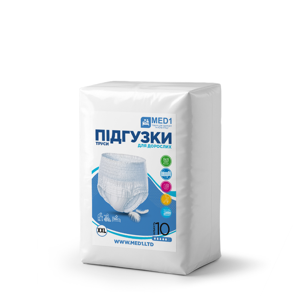 Труси-підгузки для дорослих MED1-WC02 XХL 10 шт. (31773882)