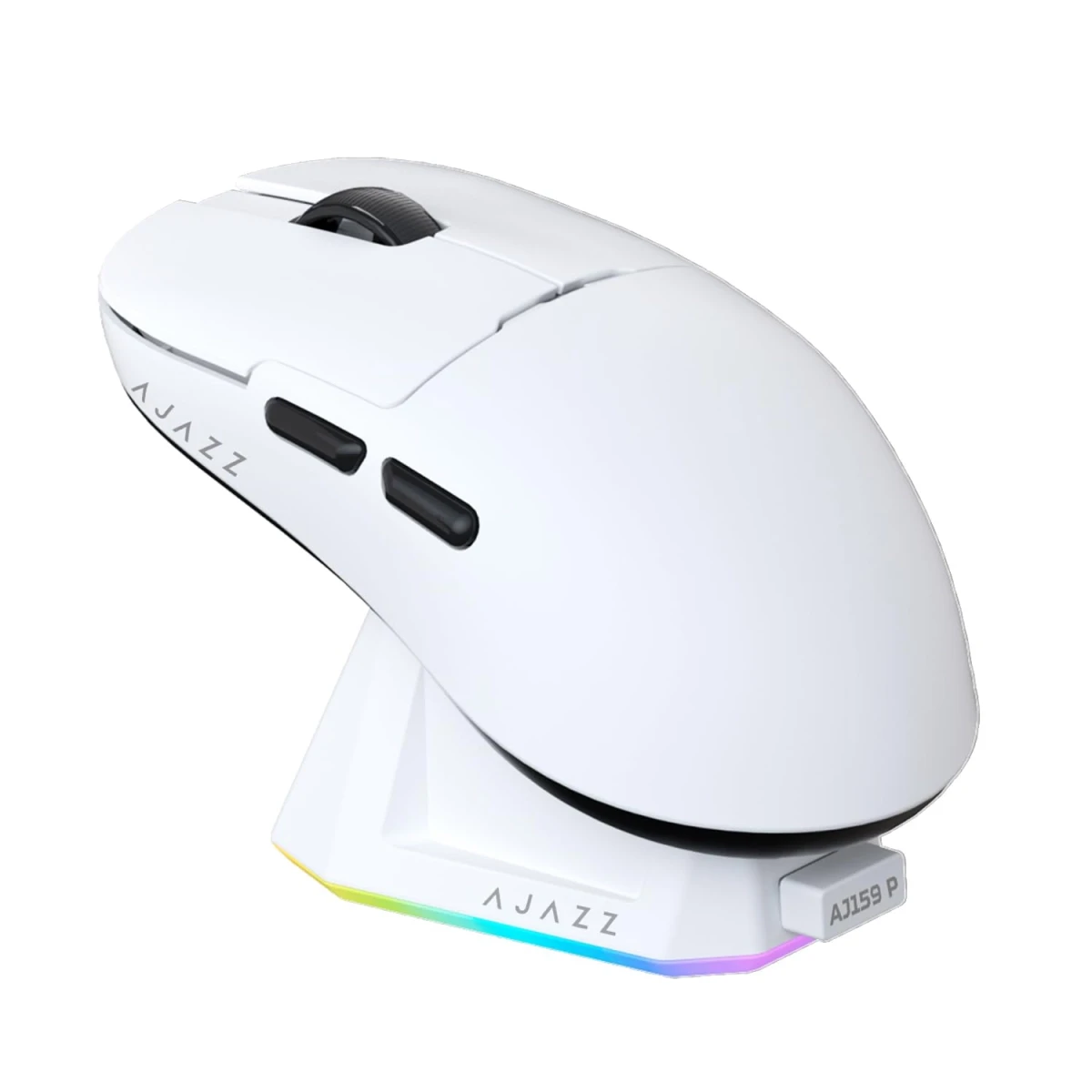 Комп'ютерна мишка бездротова магнітна Ajazz AJ159P 2.4G 26000 DPI RGB Білий (2345852873)