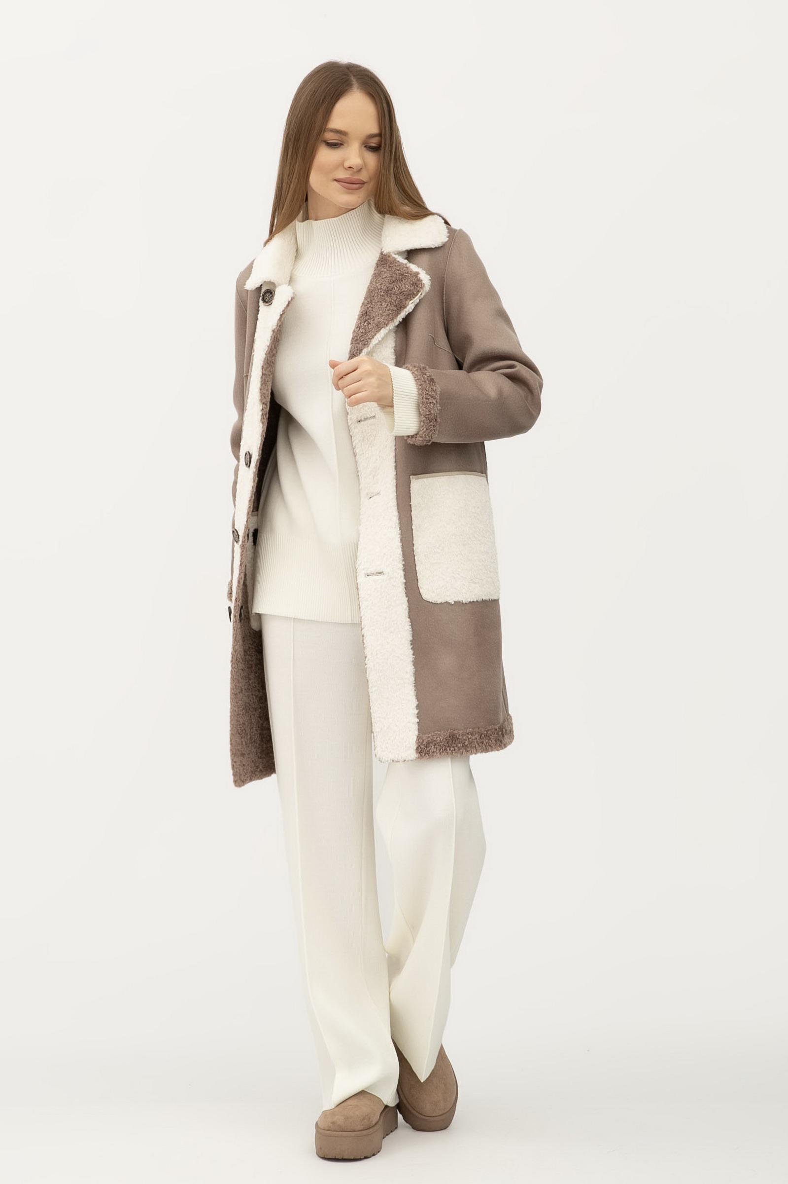 Пальто Lesia 24107303 р. 46 Капучино (148240000)