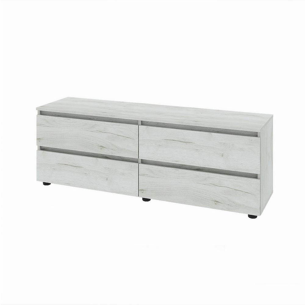 Тумба под телевизор Еверест ЛТВ-1400 Лайт 140х38х49 см Дуб Крафт Белый (EVR-071082) - фото 4 Тумба под телевизор Еверест ЛТВ-1400 Лайт 140х38х49 см Дуб Крафт Белый (EVR-071082) - фото 4