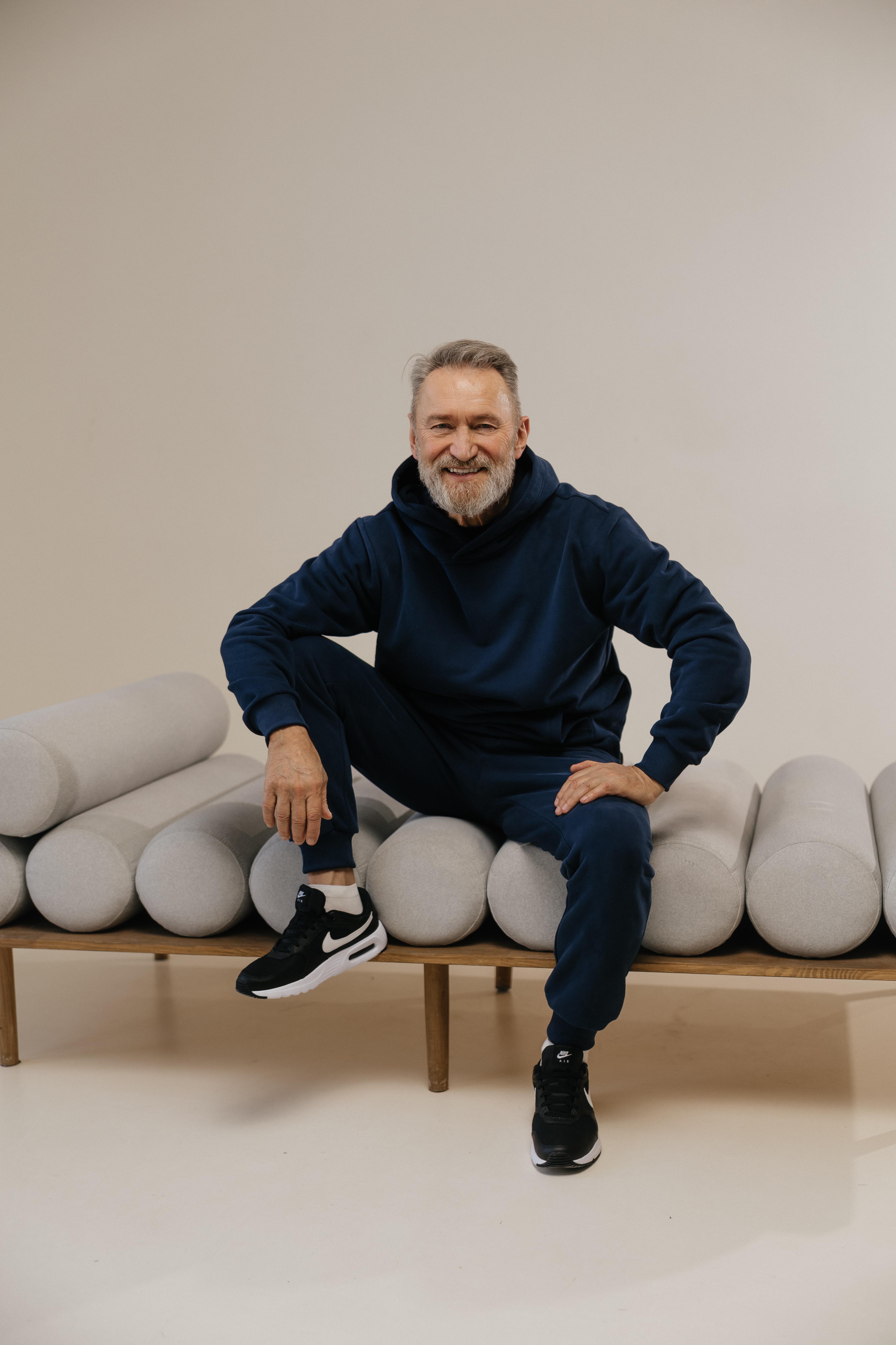 Костюм чоловічий Lookeriya худі та джогери тринитка XXXL Темно-синій (31727766)