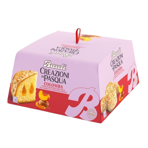 Панеттоне Bauli Creazioni di Pasqua Colomba Cioccolato Bianco Granella all'Amaretto e Farcitura di Pesca 750 г (2560323298)
