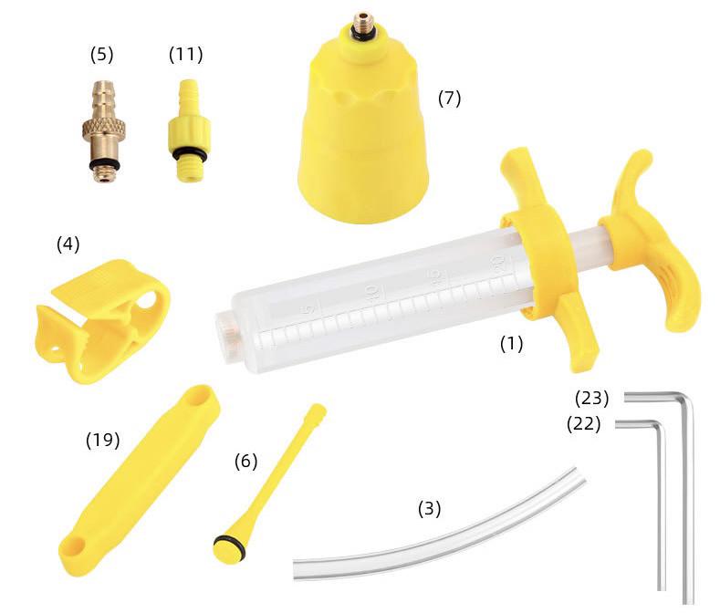 Комплект для прокачування гідравлічних гальм велосипеда Toopre L-TWOO проста версія - фото 3 Комплект для прокачування гідравлічних гальм велосипеда Toopre L-TWOO проста версія - фото 3