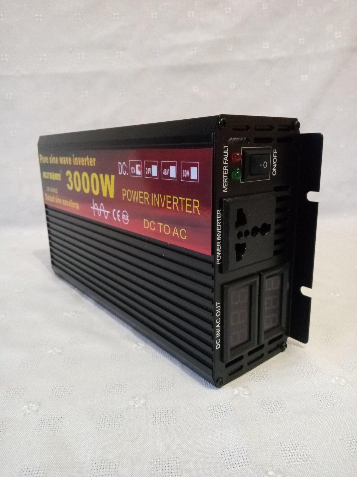 Інвертор 3000 W 12/220 V із чистим синусом Autsome Sawo JS-3000Q (N-21) - фото 5 Інвертор 3000 W 12/220 V із чистим синусом Autsome Sawo JS-3000Q (N-21) - фото 5