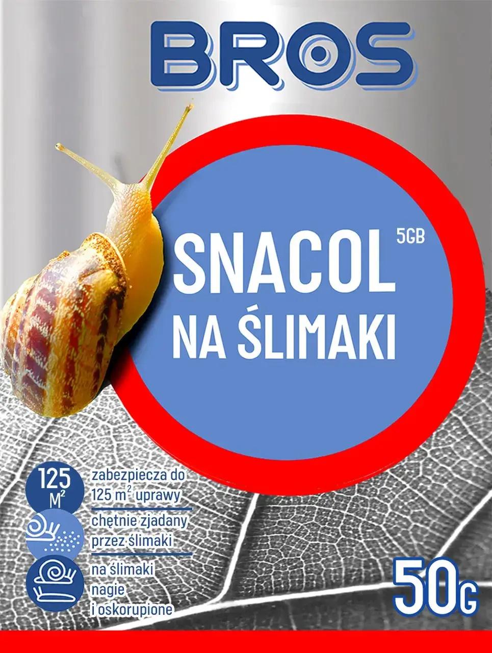 Средство Метальдегид Snacol bros для борьбы со слизнями 50 г 5 шт.