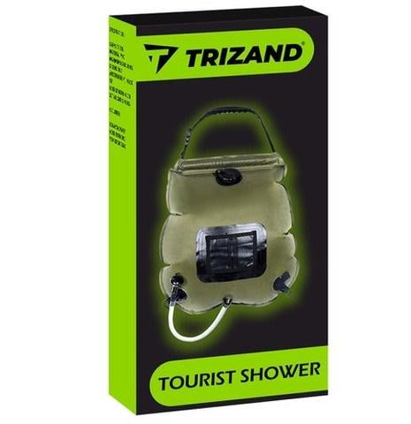 Душ туристичний із вбудованим термометром 20 л Темно-зелений - фото 14