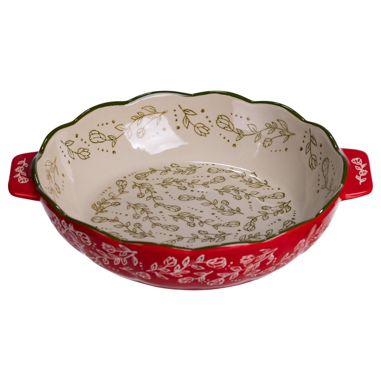 Форма для запікання Vintage кругла з ручками Ø25 см Червоний (HM04-07) - фото 4