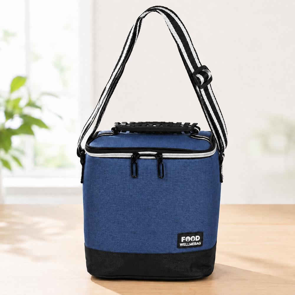 Сумка-холодильник Breeze с ручкой и плечевым ремнем 19x17x21 см Синий (03-син-R40893)